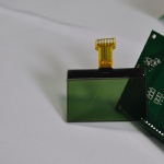 Yellow and green color 128X64 resolution STN type transmissive positive LCD display module